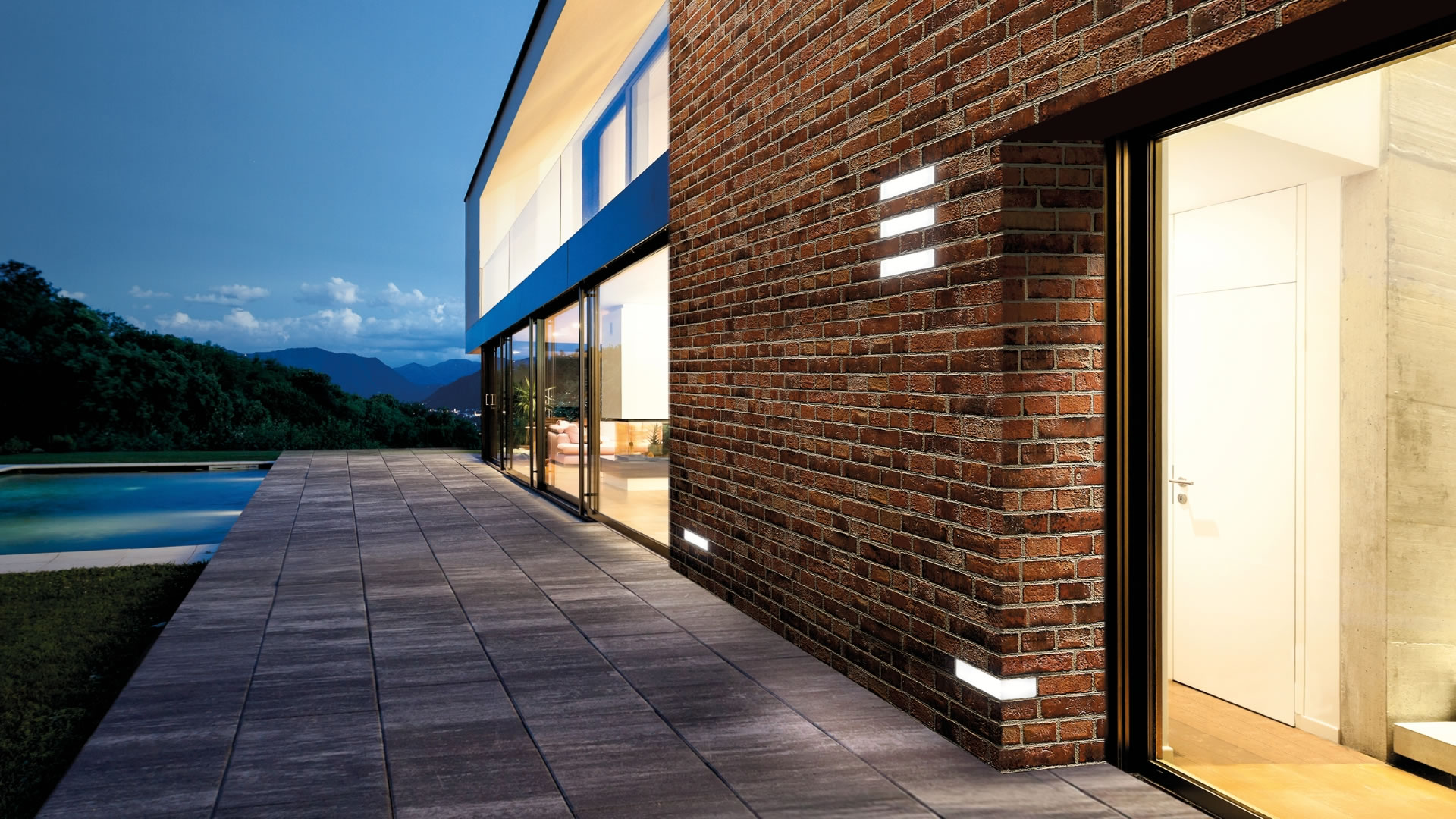 Brick of Light LED-Wandeinbauleuchte