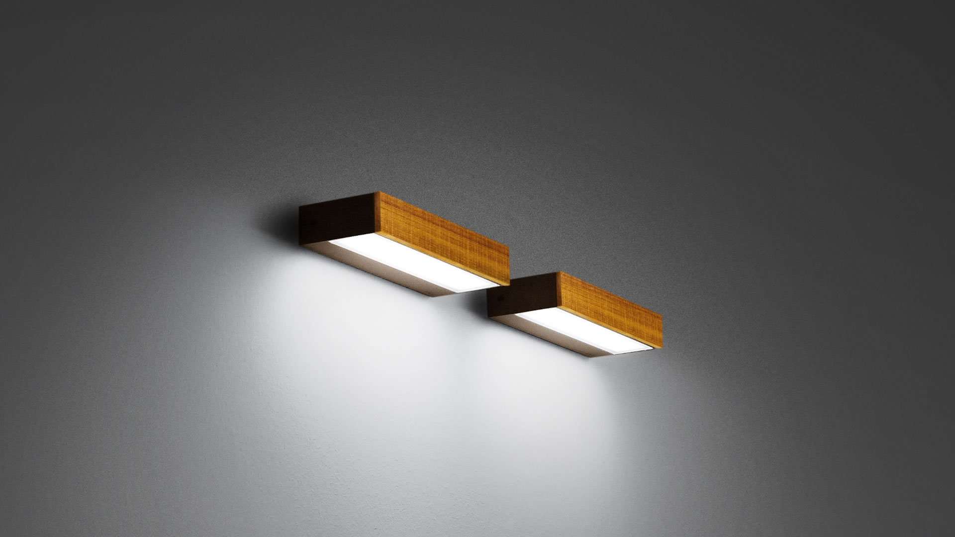 Look wooden wall light