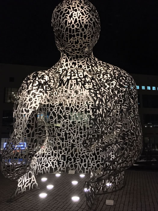 Body of knowledge, Jaume Plensa (Spain, 1955) outside Textile Fashion Center, Borås, Sweden