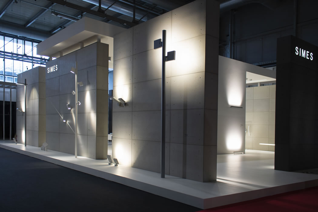 Stand Simes, Euroluce 2019, Milan, Italy © Simes S.p.A.