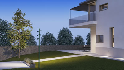 FLOWER ZOOM POLE MOUNTED