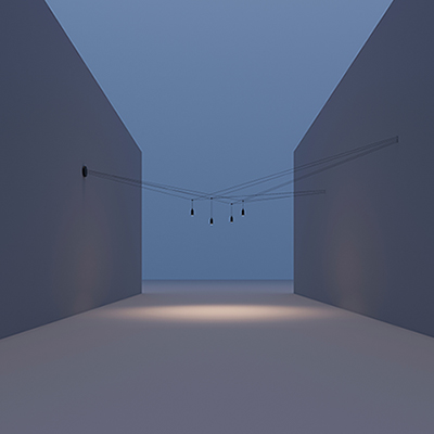 AIR-LIGHTING 1  Punto di Alimentazione con 1 Rosone e Morsetti