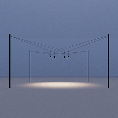 AIR-LIGHTING 2  Punti di Alimentazione con 4 Pali